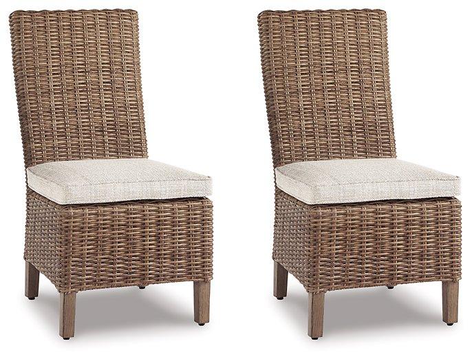 Beachcroft Outdoor Side Chair with Cushion (Set of 2) - All Brands Furniture (NJ)