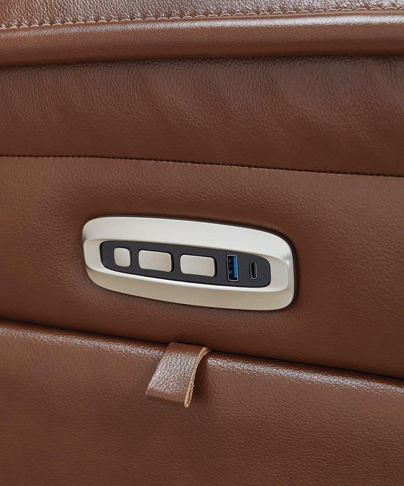 Healy Pier Power Reclining Loveseat with Console - All Brands Furniture (NJ)