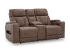 Clean-Slate Power Reclining Loveseat with Console - All Brands Furniture (NJ)