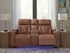 Clean-Slate Power Reclining Loveseat with Console - All Brands Furniture (NJ)
