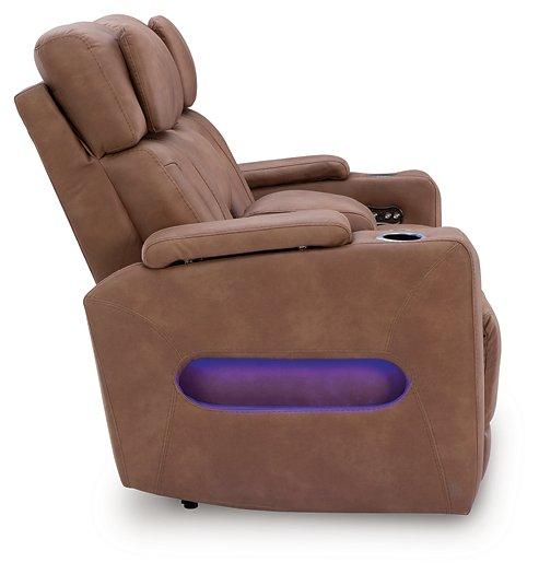 Clean-Slate Power Reclining Loveseat with Console - All Brands Furniture (NJ)