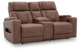 Clean-Slate Power Reclining Loveseat with Console - All Brands Furniture (NJ)