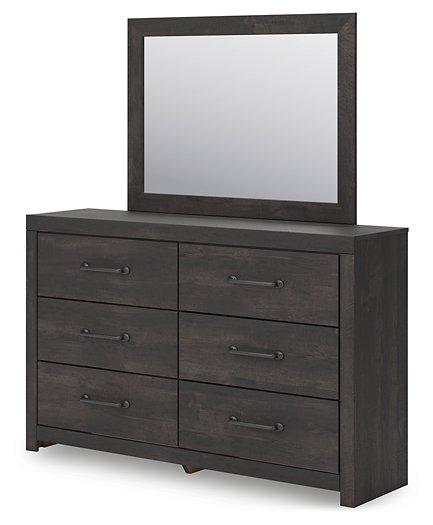 Hollivern Dresser and Mirror - All Brands Furniture (NJ)