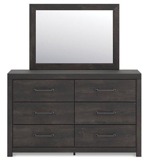 Hollivern Dresser and Mirror - All Brands Furniture (NJ)