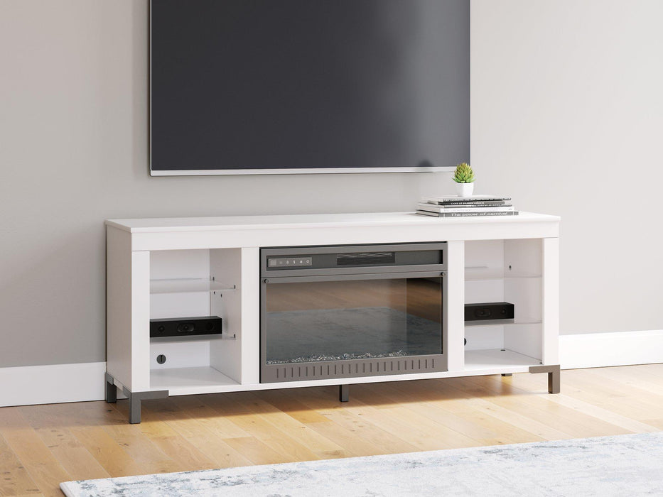 Brollevi 60" TV Stand with Electric Fireplace - All Brands Furniture (NJ)