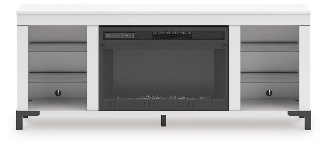Brollevi 60" TV Stand with Electric Fireplace - All Brands Furniture (NJ)