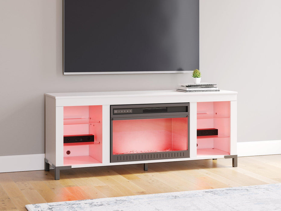 Brollevi 60" TV Stand with Electric Fireplace - All Brands Furniture (NJ)