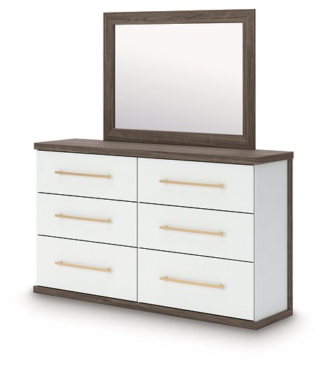 Kendanport Dresser and Mirror - All Brands Furniture (NJ)