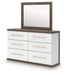 Kendanport Dresser and Mirror - All Brands Furniture (NJ)