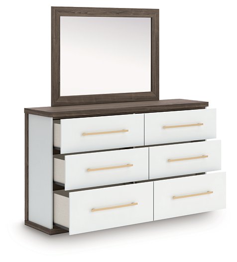 Kendanport Dresser and Mirror - All Brands Furniture (NJ)