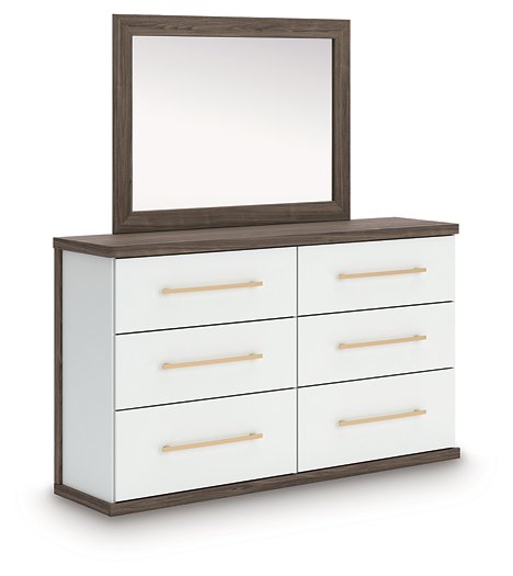 Kendanport Dresser and Mirror - All Brands Furniture (NJ)