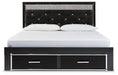 Kaydell Upholstered Panel Storage Bed - All Brands Furniture (NJ)