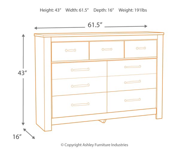 Bellaby Dresser and Mirror - All Brands Furniture (NJ)