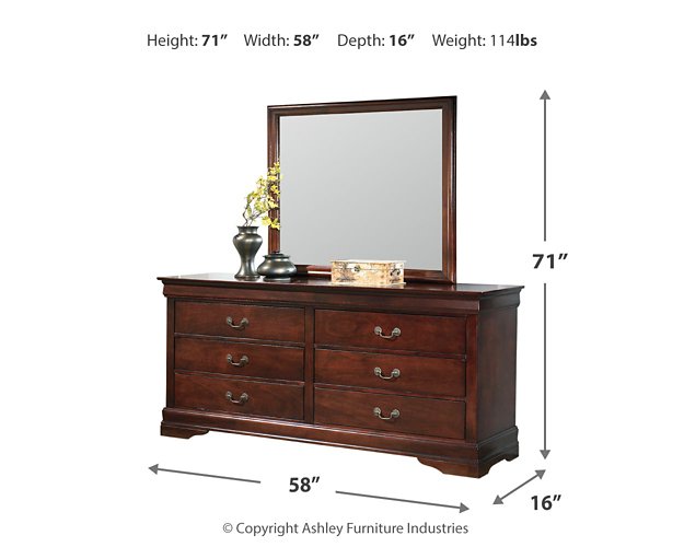 Alisdair Dresser and Mirror - All Brands Furniture (NJ)