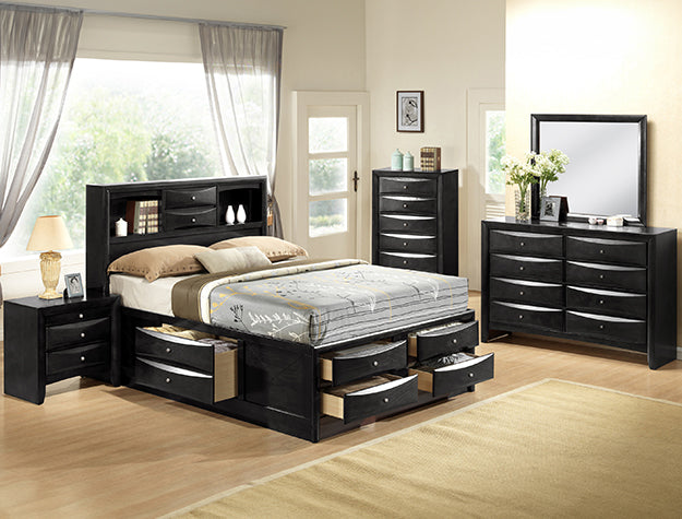 EMILY KING CAPTAINS BED HB/FB - All Brands Furniture (NJ)