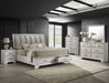 JAYMES Q STORAGE BED HB WHITE MIST - All Brands Furniture (NJ)