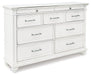 Kanwyn Dresser and Mirror - All Brands Furniture (NJ)