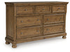 Feddinger Dresser and Mirror - All Brands Furniture (NJ)