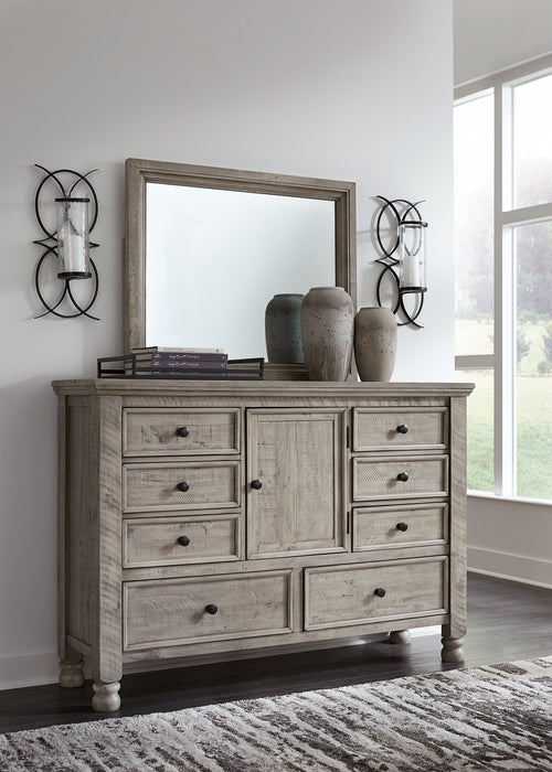 Harrastone Dresser and Mirror - All Brands Furniture (NJ)