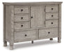 Harrastone Dresser and Mirror - All Brands Furniture (NJ)