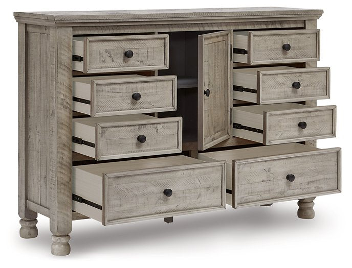 Harrastone Dresser and Mirror - All Brands Furniture (NJ)