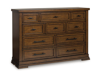 Taffenbrook Dresser and Mirror - All Brands Furniture (NJ)