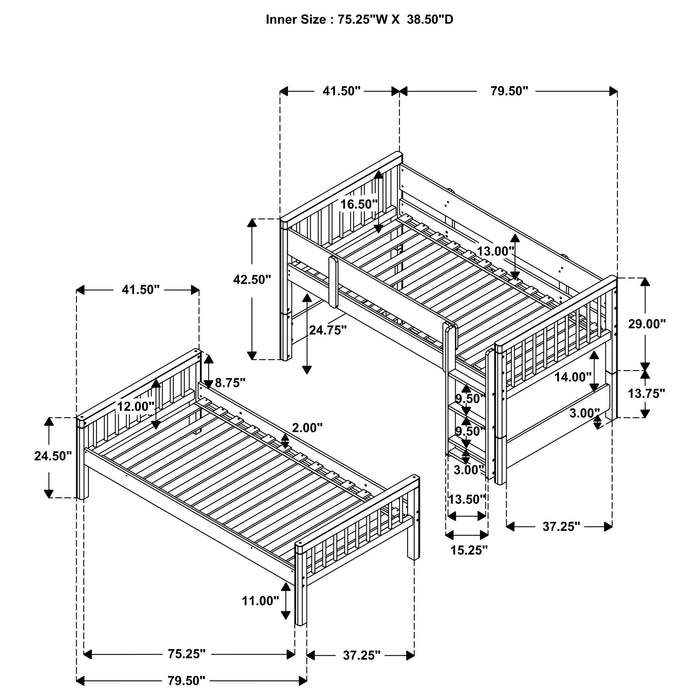 Dakota Bunk Beds - All Brands Furniture (NJ)