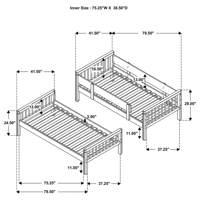 Dakota Bunk Beds - All Brands Furniture (NJ)