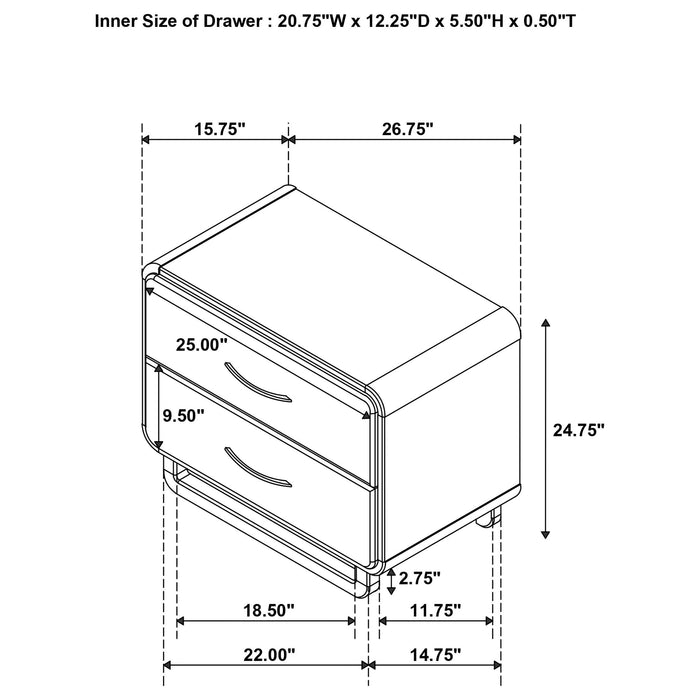 Amsbury 4 Pc Bedroom Set - All Brands Furniture (NJ)