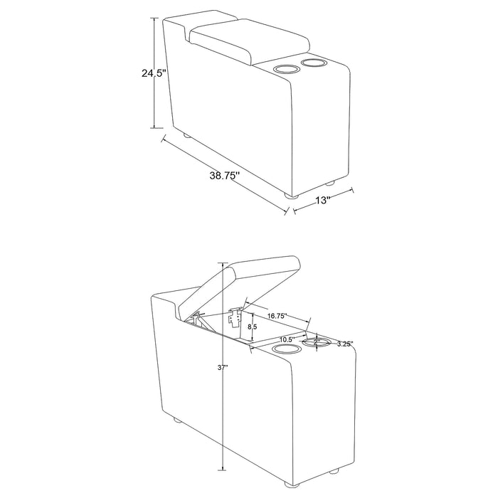 Collins Storage Console - All Brands Furniture (NJ)