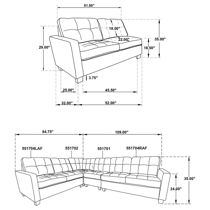 Georgina Modular Sectionals 5 - All Brands Furniture (NJ)