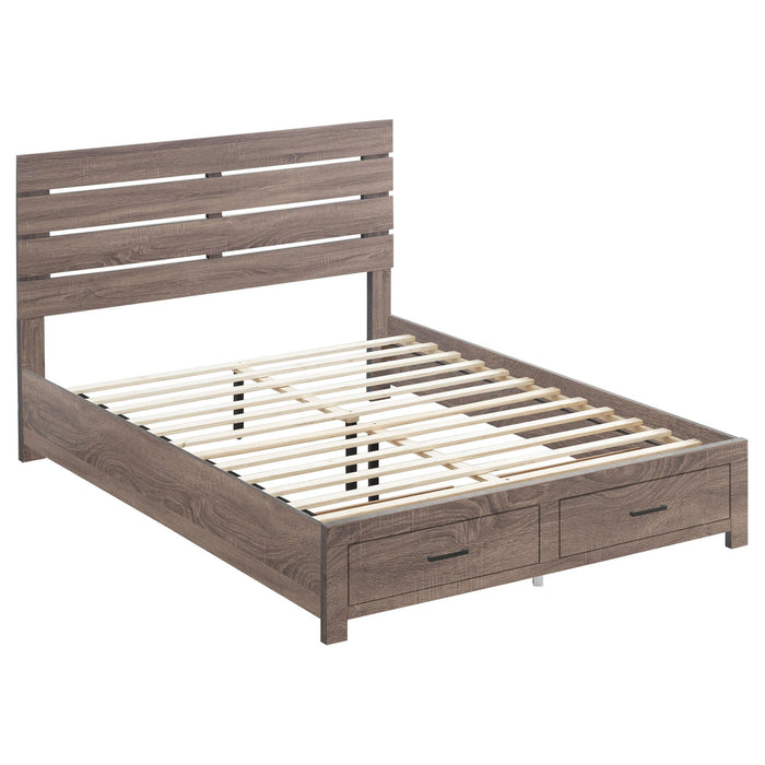 Brantford Eastern King & Queen Panel Bed Barrel Oak - All Brands Furniture (NJ)