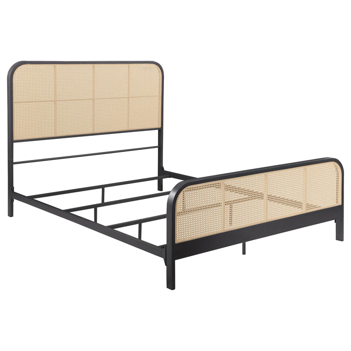 Lanewood Eastern King & Queen Bed Black & White - All Brands Furniture (NJ)