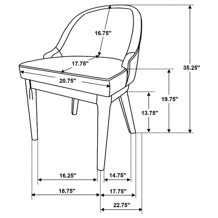 Reseda Dining Side Chair - All Brands Furniture (NJ)
