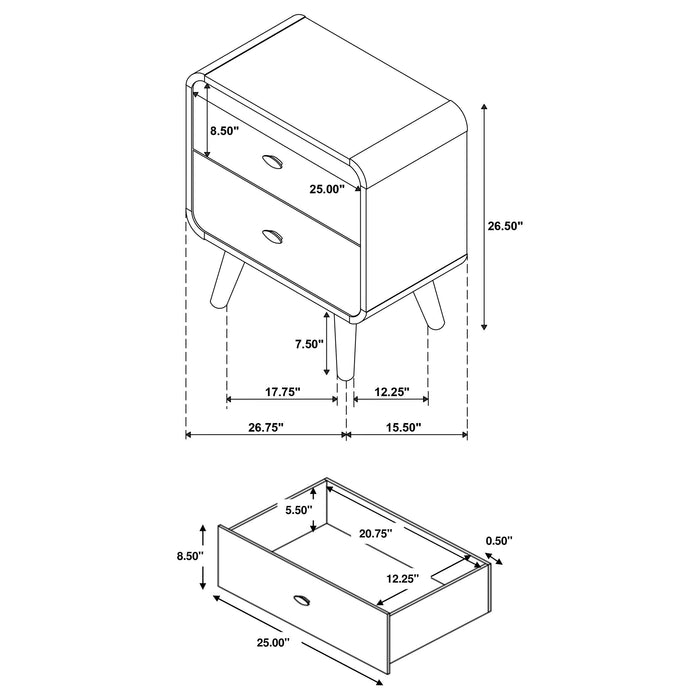 Robyn Nightstand - All Brands Furniture (NJ)