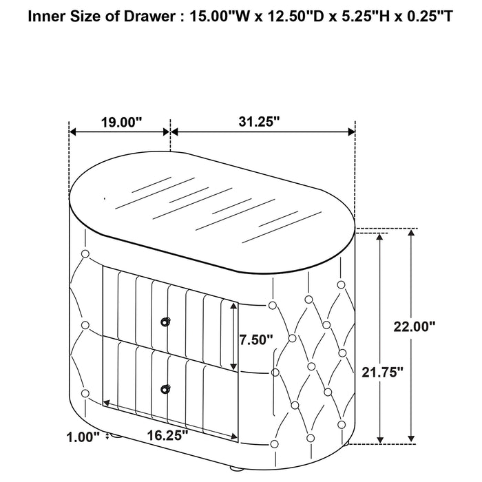 Sonya Nightstands - All Brands Furniture (NJ)