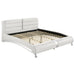 Jeremaine Upholstered Bed White - All Brands Furniture (NJ)