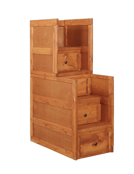 Wrangle Hill Amber Wash Stairway Chest