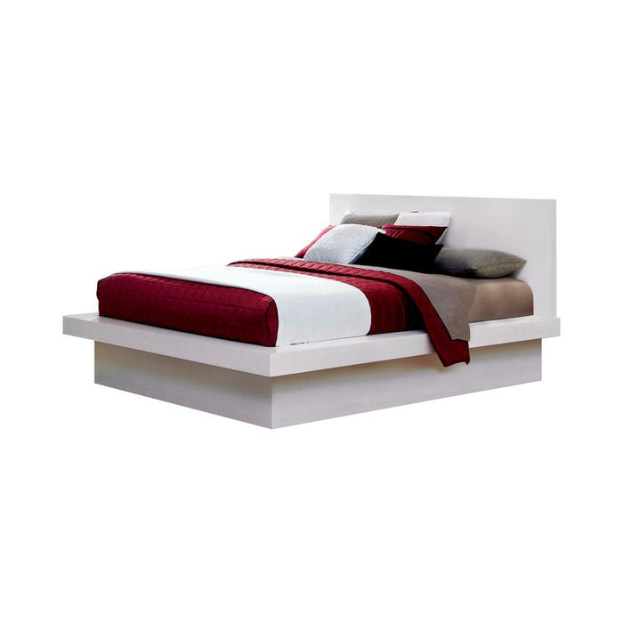 Jessica California King, E.king, & Queen Bed with Storage Headboard Cappuccino - All Brands Furniture (NJ)