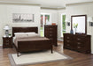 Louis Philippe Eastern King & Queen Panel Sleigh Bed Cappuccino - All Brands Furniture (NJ)