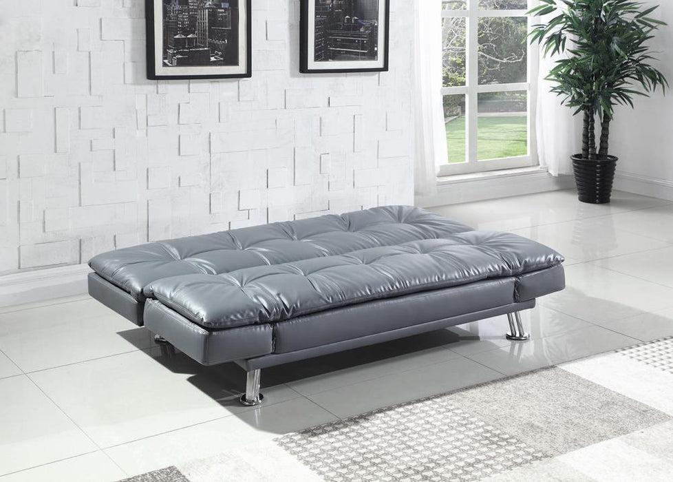 Dilleston Tufted Back Upholstered Sofa Bed Grey - All Brands Furniture (NJ)