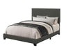 Boyd Full Upholstered Bed with Nailhead Trim Charcoal - All Brands Furniture (NJ)