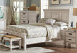 Franco Eastern King & Queen Panel Bed Antique White & Oak - All Brands Furniture (NJ)