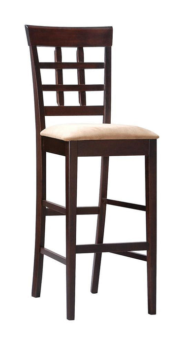Gabriel Cappuccino Exposed Wood Counter Stool