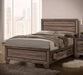 Kauffman California King, E.king, & Queen Panel Bed Washed Taupe - All Brands Furniture (NJ)