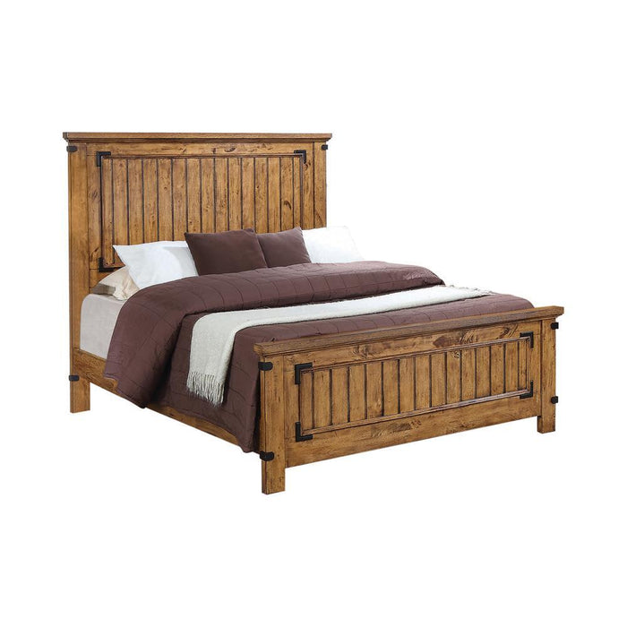 Brenner Queen Panel Bed Rustic Honey - All Brands Furniture (NJ)