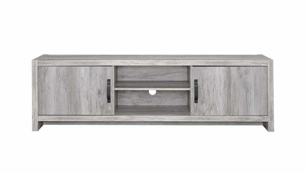 Burke 2-drawer TV Console Grey Driftwood - All Brands Furniture (NJ)