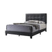 Mapes Tufted Upholstered Eastern King, Queen, Twin & Full Bed Charcoal & Grey - All Brands Furniture (NJ)