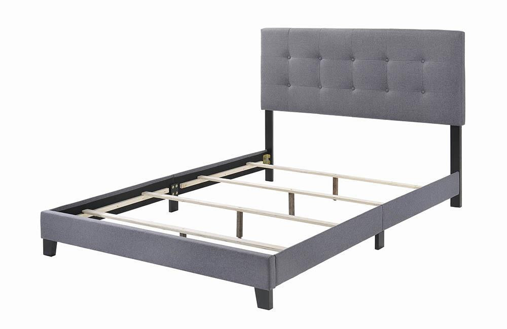 Mapes Tufted Upholstered Queen Bed Grey - All Brands Furniture (NJ)