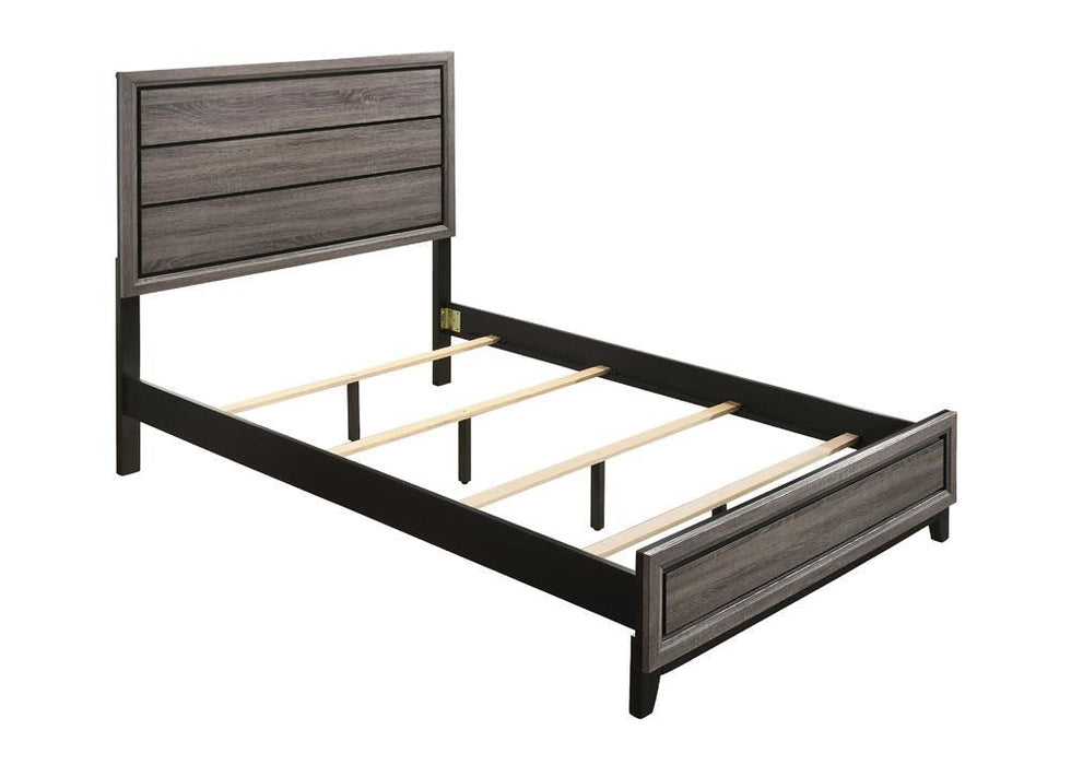 Watson Full & Twin Panel Bed Grey Oak - All Brands Furniture (NJ)